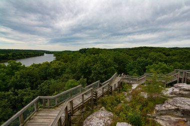 Castle Rock eyalet parkı, Illinois, Amerika Birleşik Devletleri.