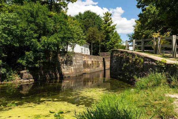 Lock Het Kanaal Channahon State Park Illinois — Stockfoto