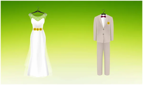 Gelinliğin soyut arkaplanda resmedilmesi