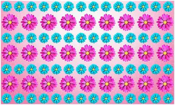 Diseño Textil Digital Varias Flores — Vector de stock