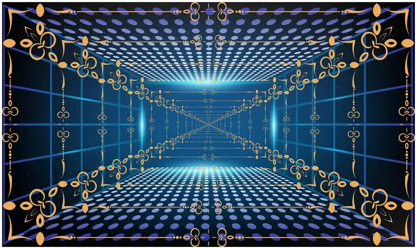 Soyut arkaplanda sanatın dijital tekstil tasarımı