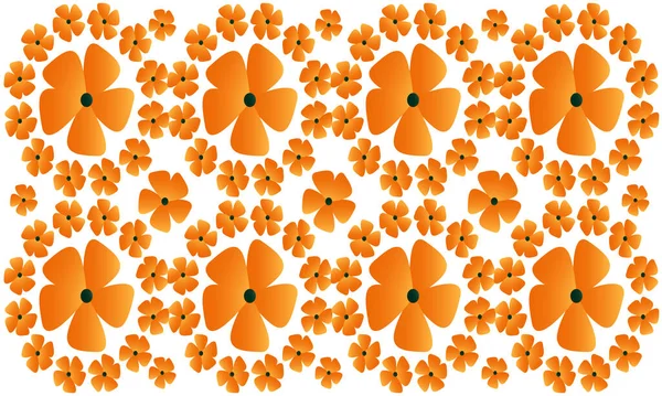 Design Textile Numérique Fleurs Art — Image vectorielle