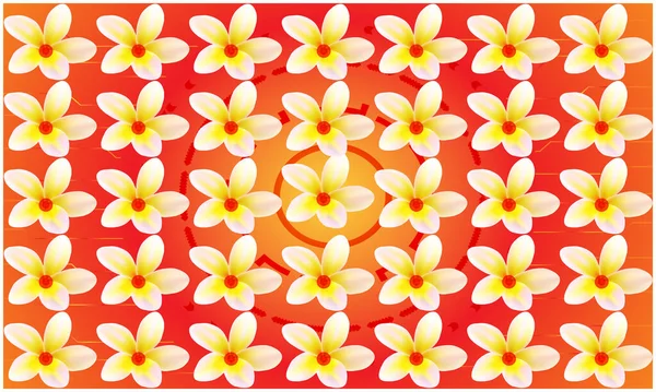 Design Textile Numérique Fleurs Sur Fond Abstrait — Image vectorielle
