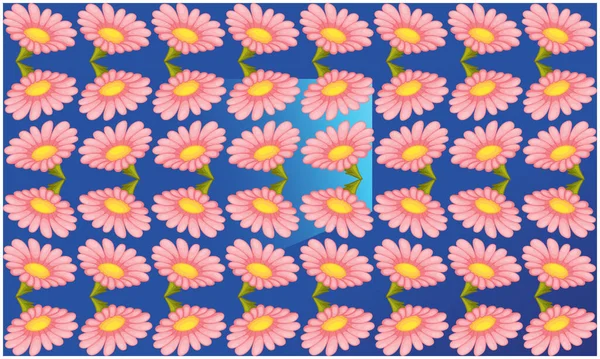 Design Textile Numérique Fleurs Feuilles Sur Fond Abstrait — Image vectorielle