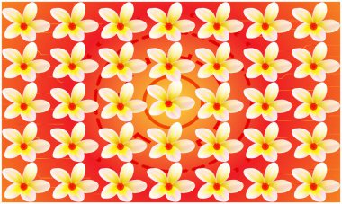 Soyut arkaplanda çiçeklerin dijital tekstil tasarımı