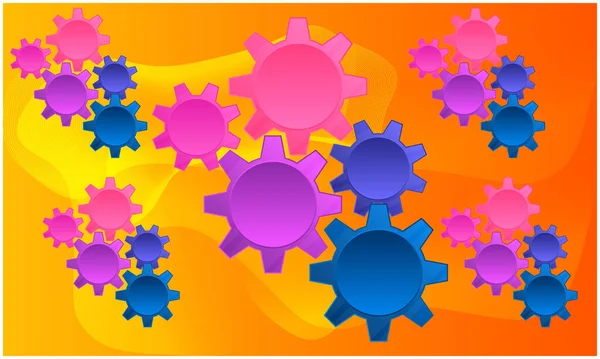 Soyut arkaplanda çalışma teçhizatının farklı boyutları