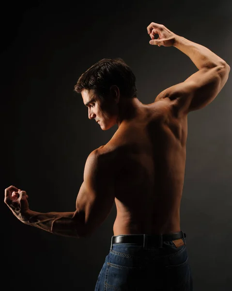 Hot Guy Striking Pose Camera — Stock Photo, Image