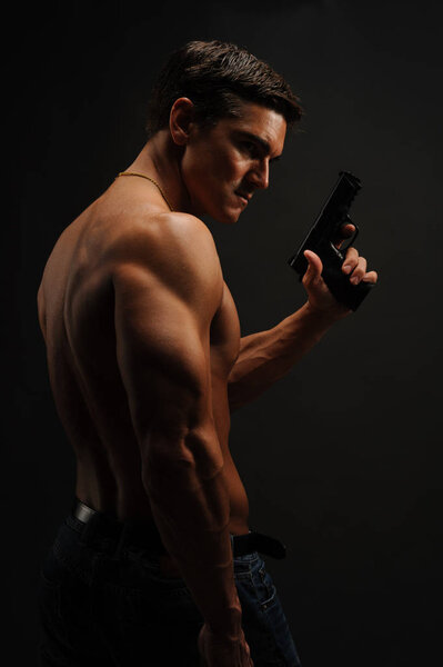 The sexy sniper prepares for battle