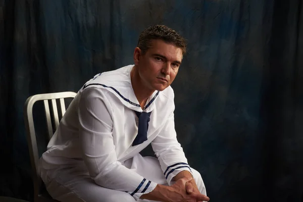 Sexy Sailor Prepares Battle — Stock Photo, Image