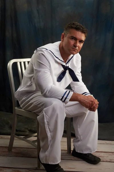 Sexy Sailor Prepares Battle — Stock Photo, Image