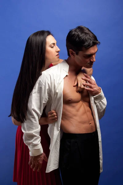 Sexy Couple Pose Together — Stock Photo, Image