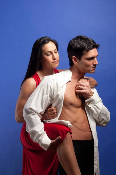 Sexy Couple Pose Together — Stock Photo, Image