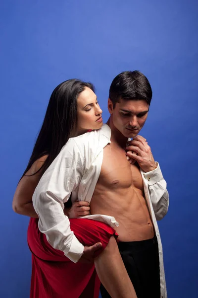 Sexy Couple Pose Together — Stock Photo, Image