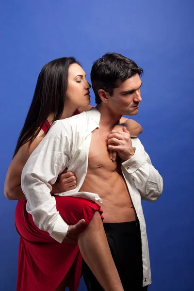 Sexy Couple Pose Together — Stock Photo, Image