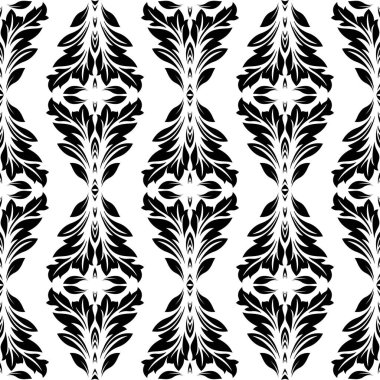 Fas tarzında soyut siyah ve beyaz lamasyon desenli, Fas tarzı. Yazdırma, kumaş, tekstil, ağ, ambalaj, dekorasyon vb..