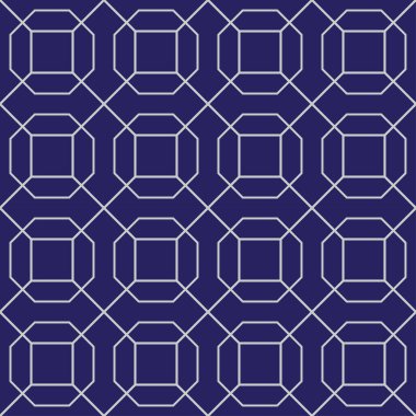 Doğrusal kareyle yapılmış kusursuz desen. Basit geometrik çizim. Yazdırma, kumaş, tekstil, ağ, ambalaj, dekorasyon vb..