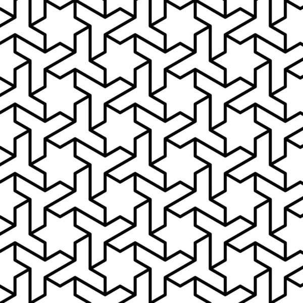 Бесшовный Абстрактный Геометрический Дизайн Линиями Звёздами Шаблон Паутины Печати Моды — стоковый вектор