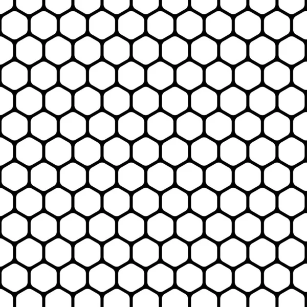 Motif Nid Abeille Noir Blanc Sans Couture Modèle Pour Web — Image vectorielle