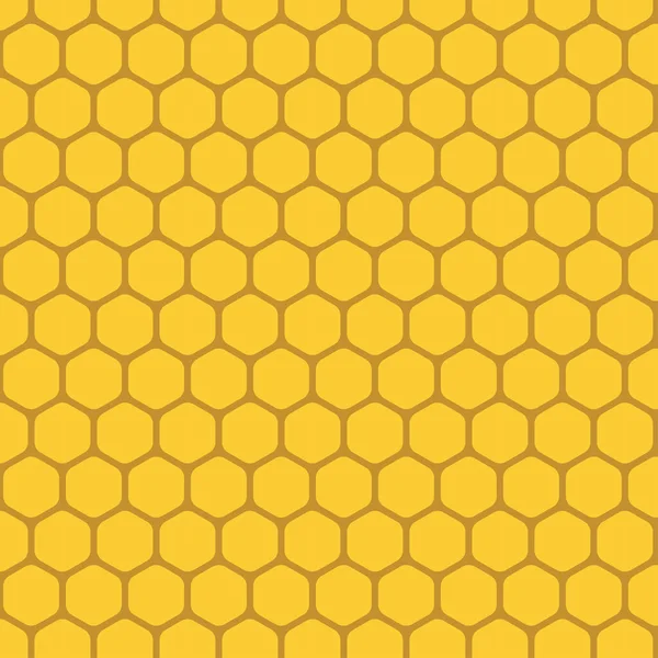 Motif Nid Abeille Jaune Brun Sans Couture Modèle Pour Web — Image vectorielle