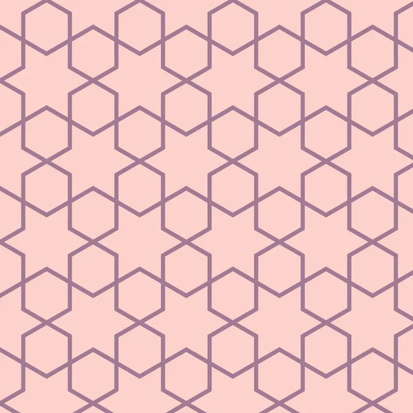 Motif Grille Mosaïque Hexagonale Sans Couture Conception Ornementale Indienne Persane — Image vectorielle