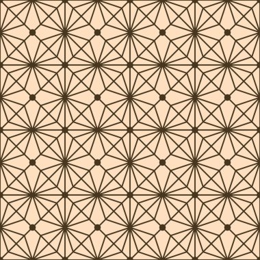 Çizgiler ve çokgenlerle kusursuz doğrusal desen. Soyut geometrik doku. ağ, kumaş, moda, dekorasyon, arkaplan ve yazdırma deseni