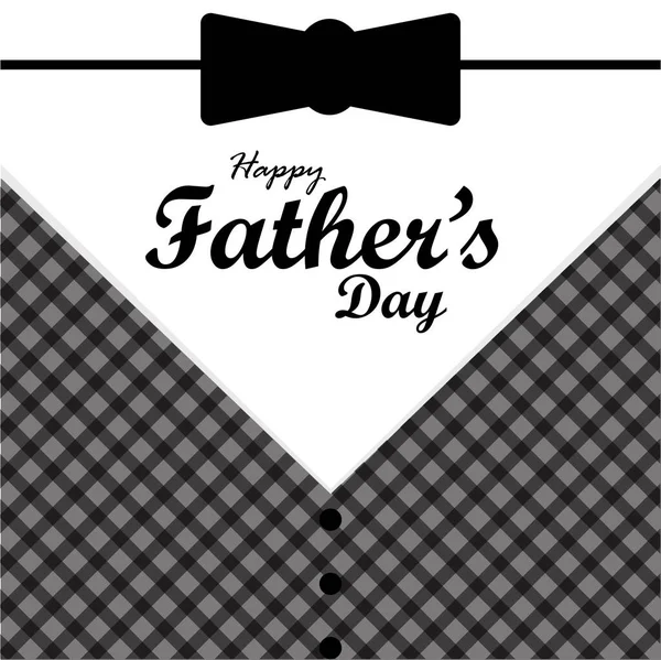Card for fathers day for lovely father black and white Shirt. Happy Fathers Day.