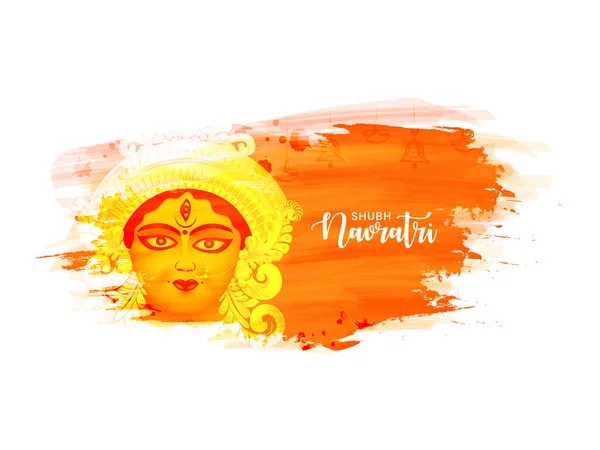Χαρούμενο Ναβράτρι Ινδικό Φεστιβάλ Navratri Durga Puja Αφηρημένη Σχεδιασμός Φόντο — Διανυσματικό Αρχείο