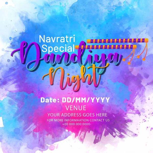 Shubh Navratri Durga PoojaまたはDussehraの機会にクリエイティブ ビューティフルバナー フライヤー またはポスターデザイン イラスト Durga Face — ストックベクタ