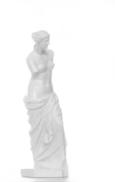 Венера Милош Афродита Белом Фоне Копия Скульптуры Лувра Высокий Ключ Стоковое Фото