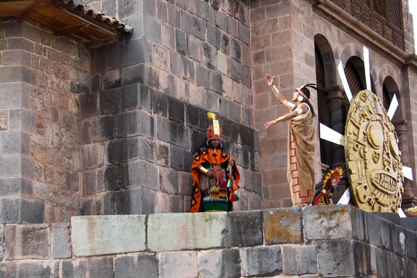 Festival Inti Raymi Cusco Sacsayhuaman Perú — Foto de Stock