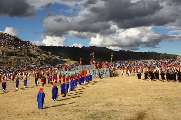 Toli Raymi Festival Cusco Sacsasasayhuaman — 스톡 사진