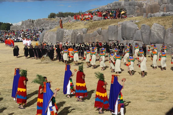 Toli Raymi Festival Cusco Sacsasasayhuaman — 스톡 사진