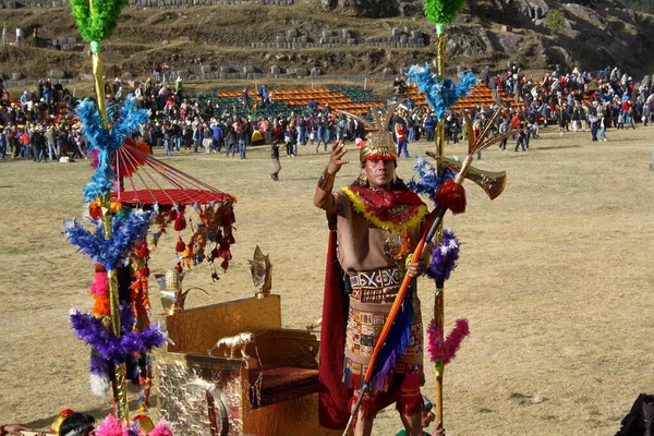 Festival Inti Raymi Cusco Sacsayhuaman Perú Fotos de stock