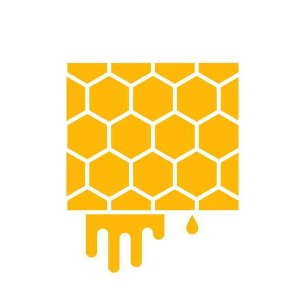 Honeycomb with flowing honey Vector Graphics