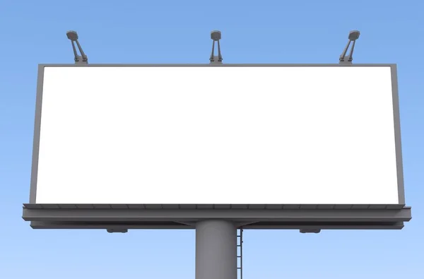 Blank billboard. 3D rendering — Stock Photo, Image