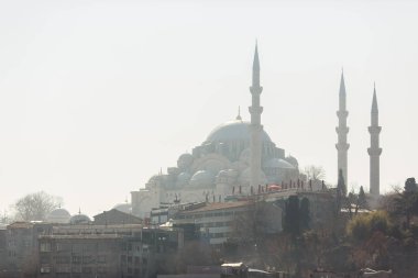 Kubbeli binalar, endüstriyel binalar, gökyüzü görüntüsü .