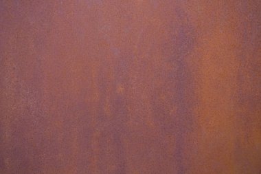 Paslı demir yaprak dokusu. Arka plan. Mesaj için yer. Panoramik grunge paslanmış metal doku, pas ve oksitlenmiş metal zemin. Eski metal panel. Boşluğu kopyala