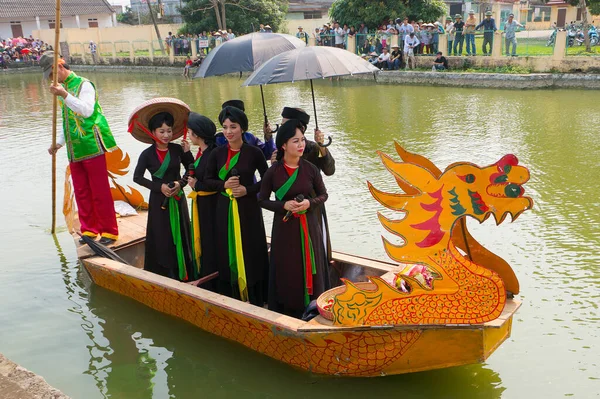 Festival Canto Folclórico Barco Patrimonio Inmaterial Humanidad Celebrado Los Lagos — Foto de Stock