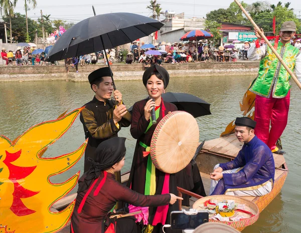 Festival Povo Cantando Barco Património Imaterial Humanidade Realizado Nos Lagos — Fotografia de Stock