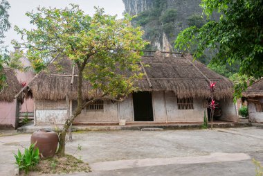 Çiftlik malzemeleri, kır evleri, Ninh Binh kırsalları, Vietnam
