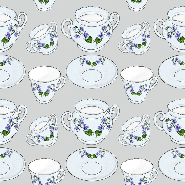 Mutfak Malzemeleriyle Yaratıcı Kompozisyon Siyah Arka Planda Farklı Boyutlarda Çay — Stok fotoğraf
