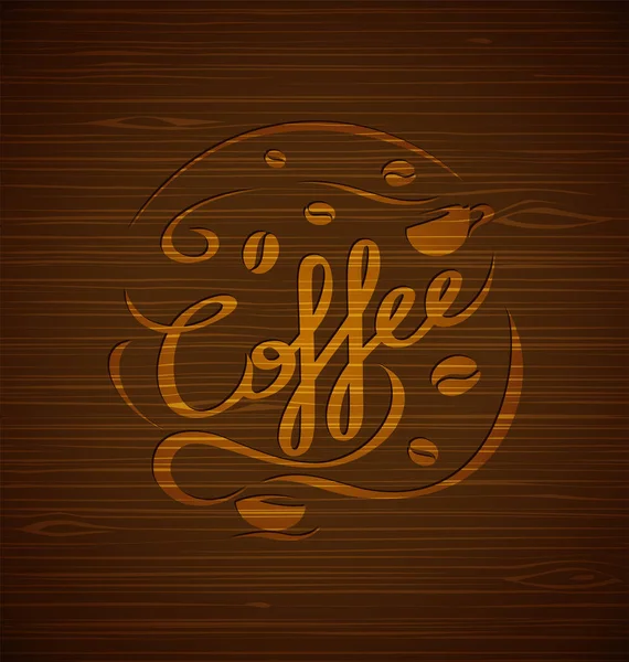 Kahve ve kahve fincanlarıyla vektör bileşimi — Stok Vektör