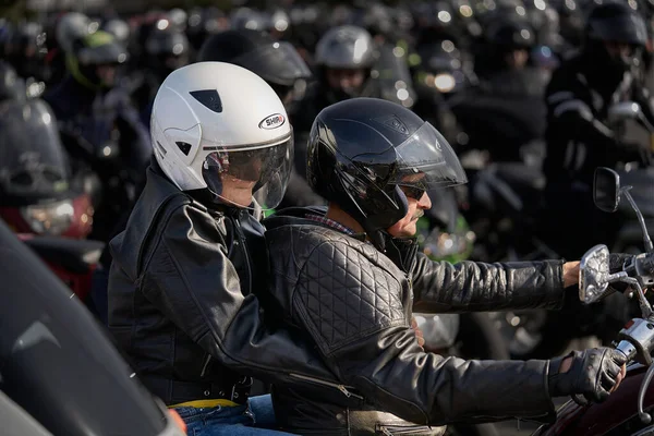 Festival Motocycliste Clôture Saison Des Motos Septembre 2020 Stationnement Des — Photo