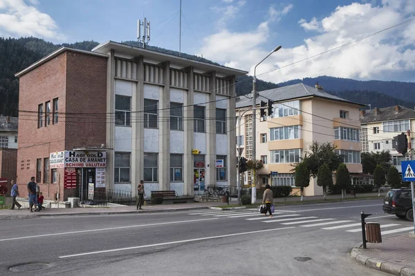 Bicaz Neamt Romania Agosto 2018 Vista Calle Vith Edificios Antiguos —  Fotos de Stock