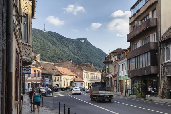 Brasov Romania August 2018 Detaliu Cladiri Vechi Din Centrul Orasului — Fotografie, imagine de stoc