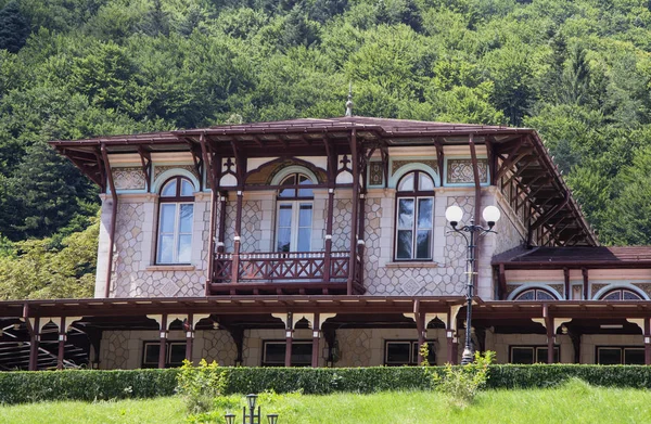 Slanic Moldova Bacau Romania August 2018 Details Old Casino Castle — Stock Photo, Image