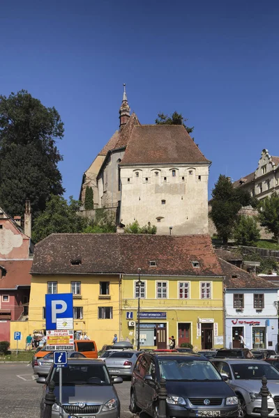 Sighisoara Mures Romania August 2018 Vedere Cetății Sighișoara Din Transilvania — Fotografie, imagine de stoc