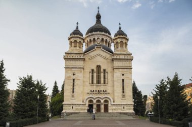 Cluj-Napoca, Transilvanya, Romanya - 21 Ağustos 2018: Büyükşehir katedral üzerinde 21 Ağustos 2018 Kaloşvar '.