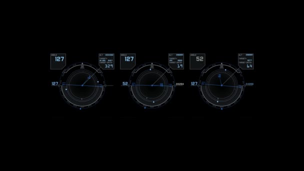 Écran Navigation Logiciel Haute Technologie Numéros Code Cours Panneau Navigation — Video