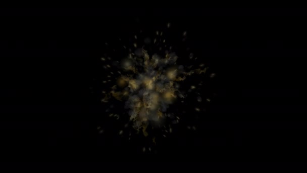 Explosionselement Animation Set Upplösning Ultra — Stockvideo